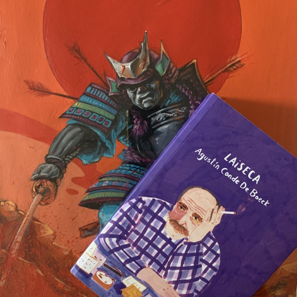 Libro Laiseca de Agustín Conde De Boeck sobre pintura de Samurái